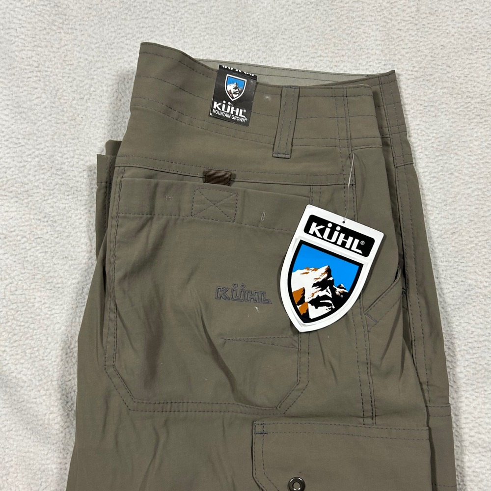 Kuhl Renegade Cargo Convertible Pants Mens 32x30 Khaki Stealth Zip Off 5138